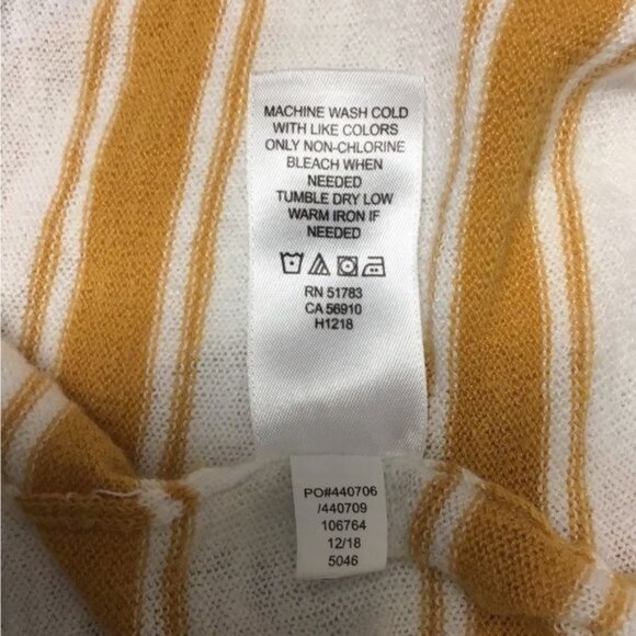 Maurice’s Women’s Open Front Striped Lightweight Slub Sweater Cardigan, size L - Picture 9 of 9